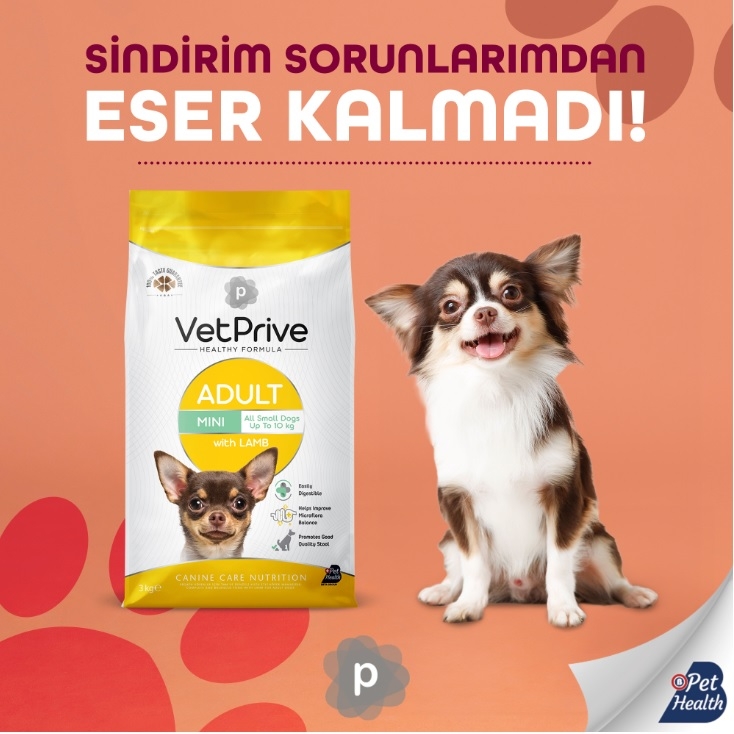 VetPrive%20Mini%20ve%20Küçük%20Irk%20Yetişkin%20Köpek%20Maması%20Kuzu%20Etli%203%20kg