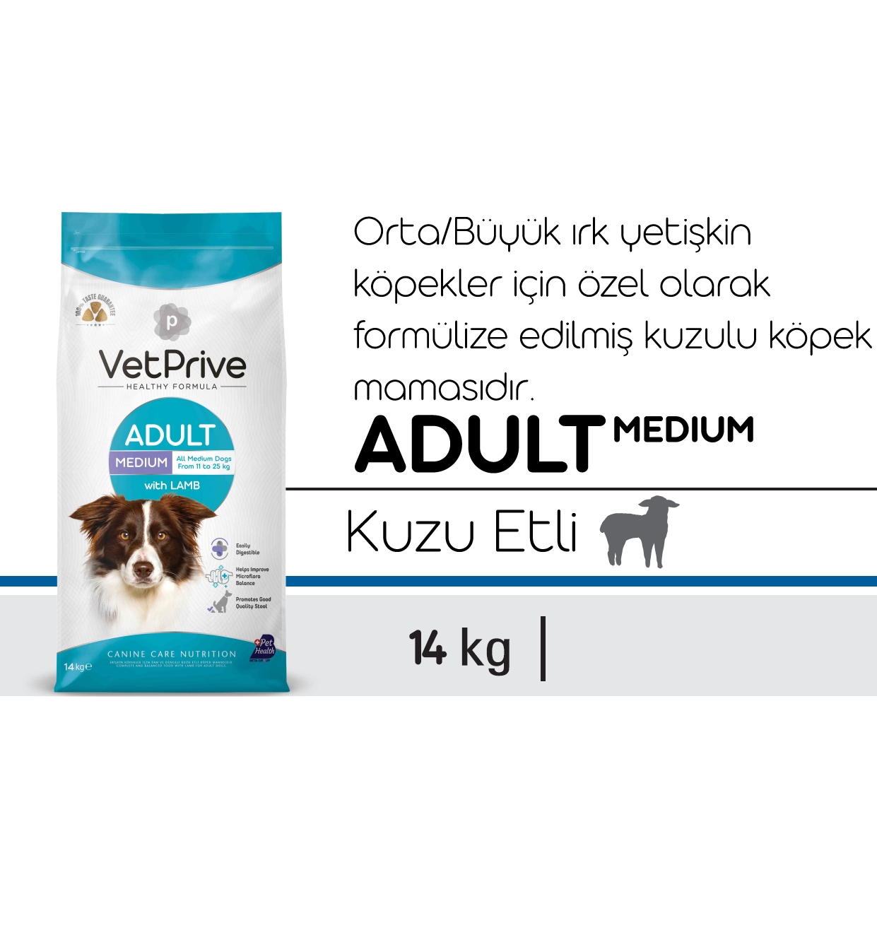 Vet%20Prive%20Orta%20ve%20İri%20Irk%20Yetişkin%20Köpek%20Maması%20Kuzu%20Etli%2014%20Kg