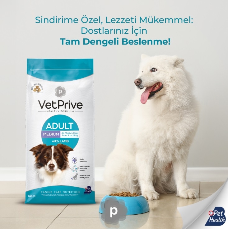 Vet%20Prive%20Orta%20ve%20İri%20Irk%20Yetişkin%20Köpek%20Maması%20Kuzu%20Etli%2014%20Kg