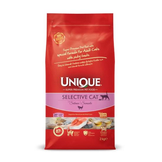 Unique Selective Yetişkin Kedi Maması Somonlu 2 kg