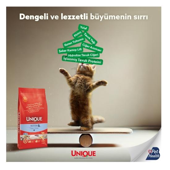 Unique Yavru Kedi Maması Tavuklu 2 kg