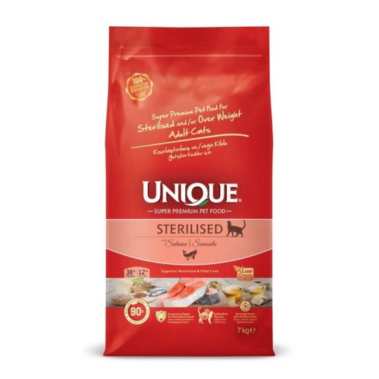 Unique Kısırlaştırılmış Yetişkin Kedi Maması Somonlu 7 kg