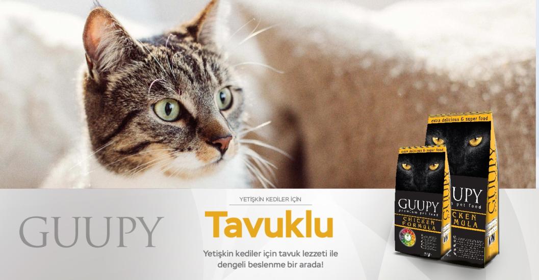 GUUPY Kuru Kedi Maması Tavuklu 1 Kg