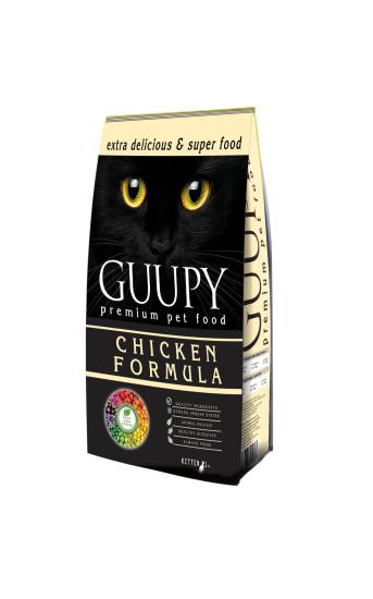 GUUPY Tavuklu Yavru Kedi Maması Kitten Chicken Formula 1 Kg