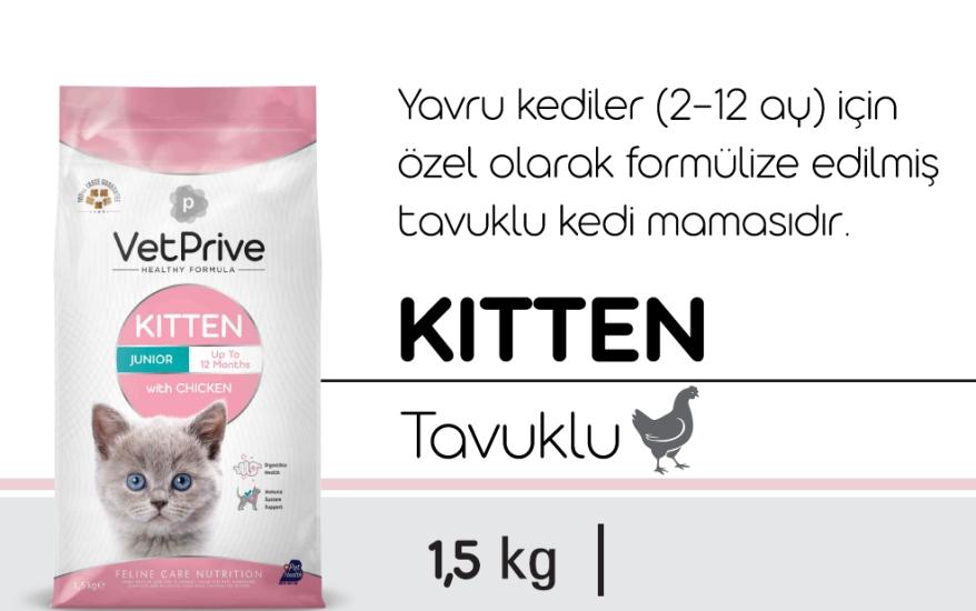 Vet Prive Tavuklu Yavru Kedi Maması